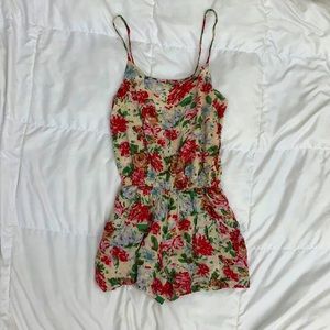 Floral Romper with Pockets
